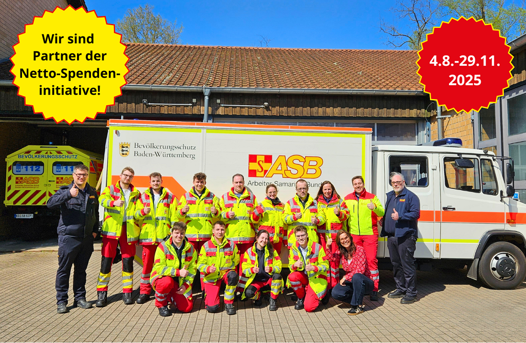 ASB Region Karlsruhe ist Netto-Spendenpartner